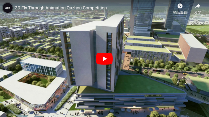 3D Fly Through Animation Quzhou Competition Architectural Fly Through